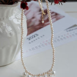 Embellished Series Smiling Pearl Beaded Necklace - CKDZ2022259