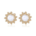 Embellished Series Small Sun Pearl Earrings - CKDZ2023019