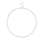 Embellished Series Double Pearl Chain Necklace - CKDZ2023061