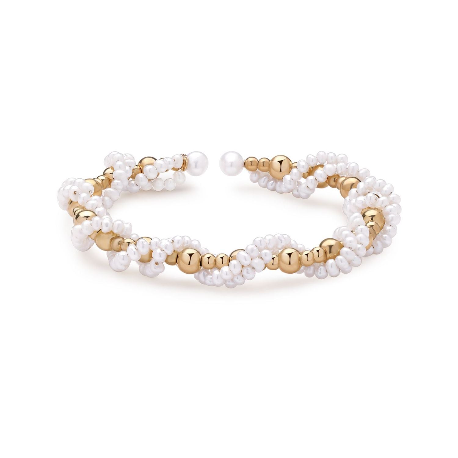 Embellished Series Rococo Pearl Bangle Bracelet - CKDZ2023088