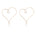 Embellished Series Single Pearl Heart - Shaped Earrings - Medium - CKDZ2024017