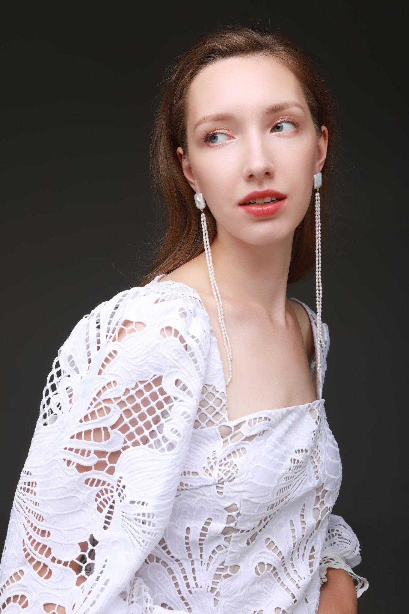 Starry Series Sugar Cube Long Tassel Earrings - CKFX2020024