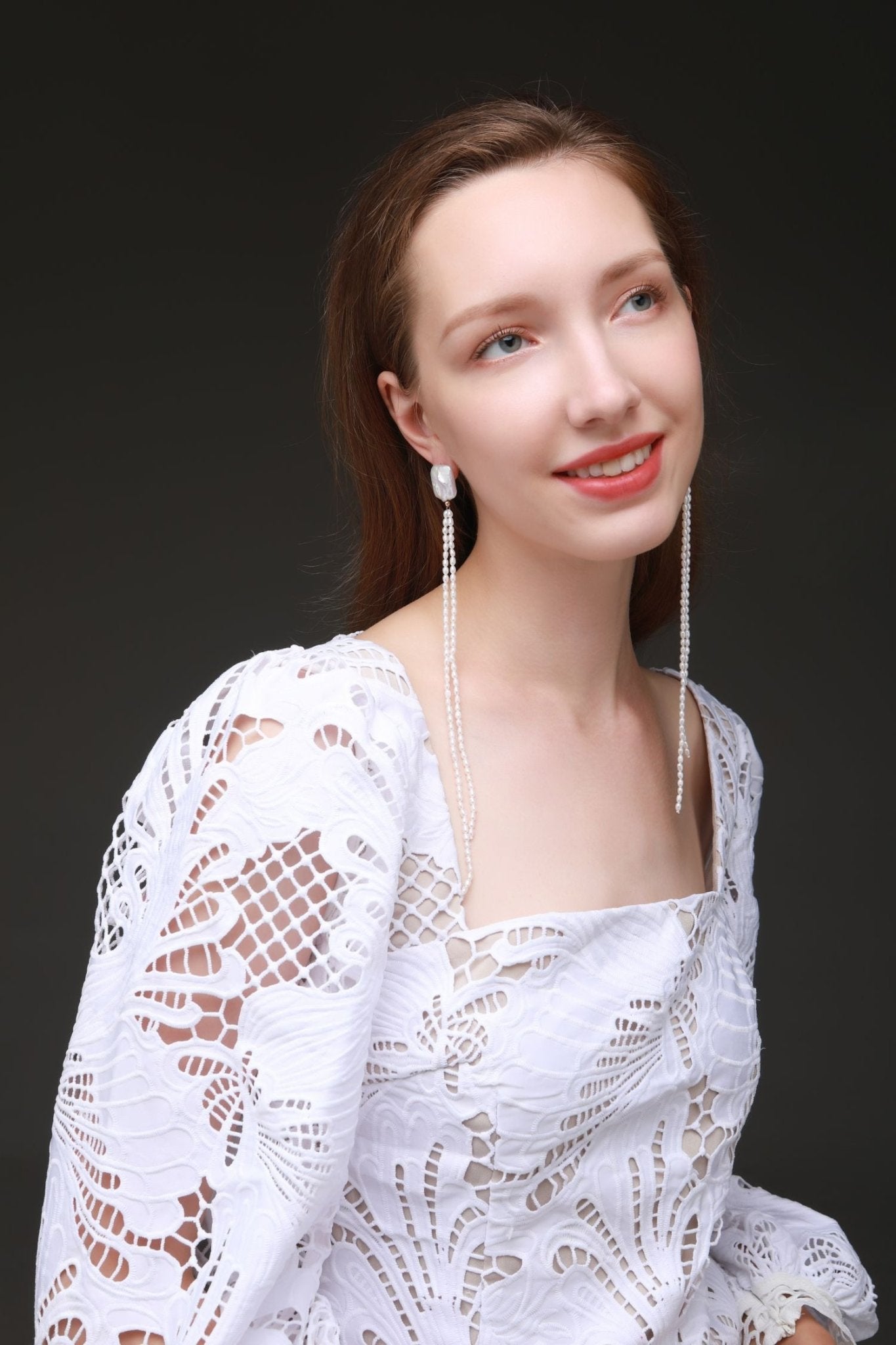 Starry Series Sugar Cube Long Tassel Earrings - CKFX2020024