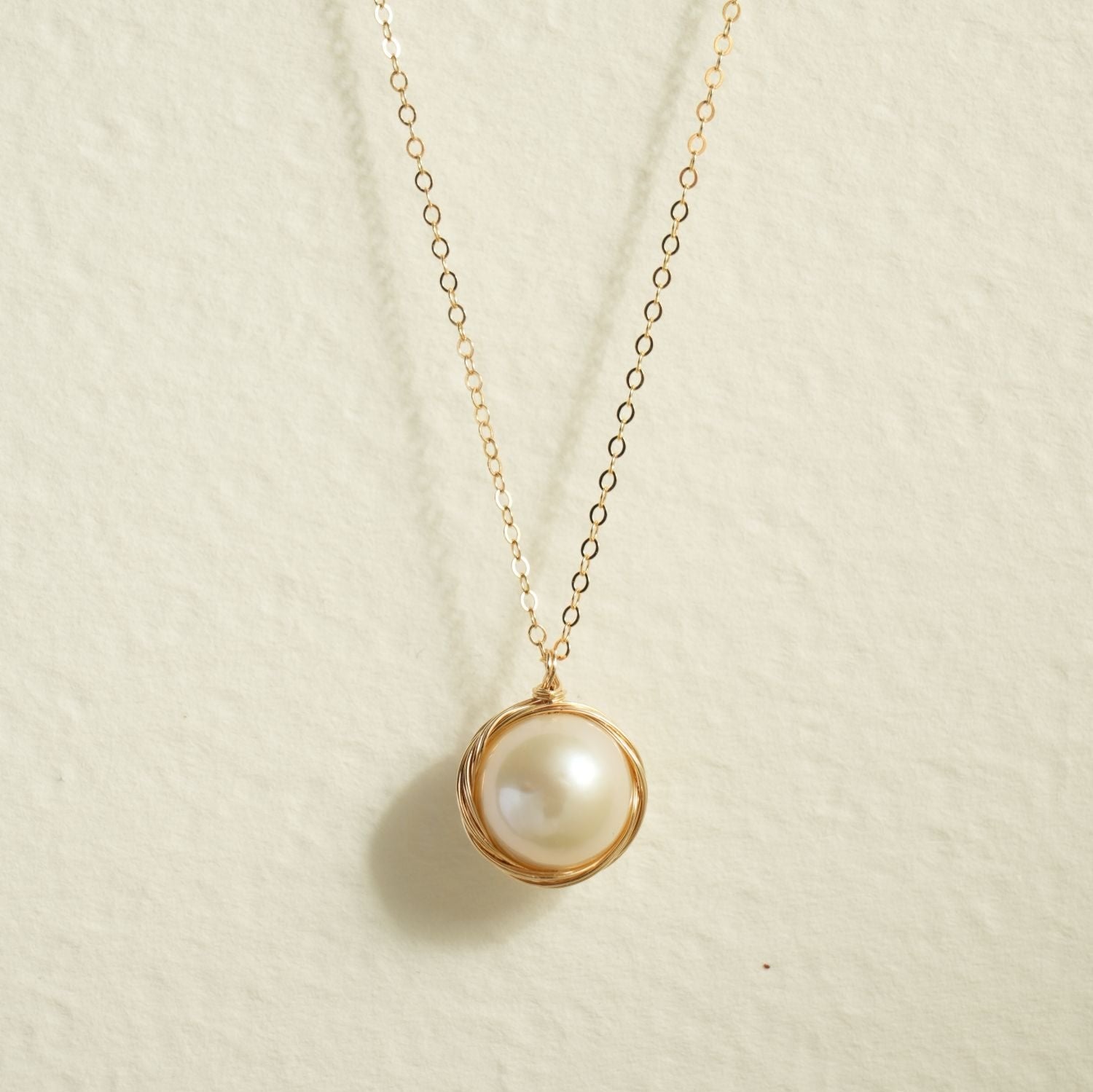 Classic Filigree Series Single Edison Pearl Necklace - CKJD2019030