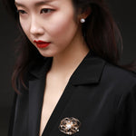 Classic Filigree Series Starry Nebula Pearl Brooch - CKJD2021003