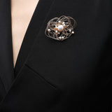 Classic Filigree Series Starry Nebula Pearl Brooch - CKJD2021003