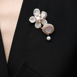 Classic Filigree Series Medal Pearl Brooch - CKJD2021004