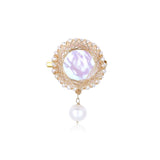 Classic Filigree Series Medal Pearl Brooch - CKJD2021004