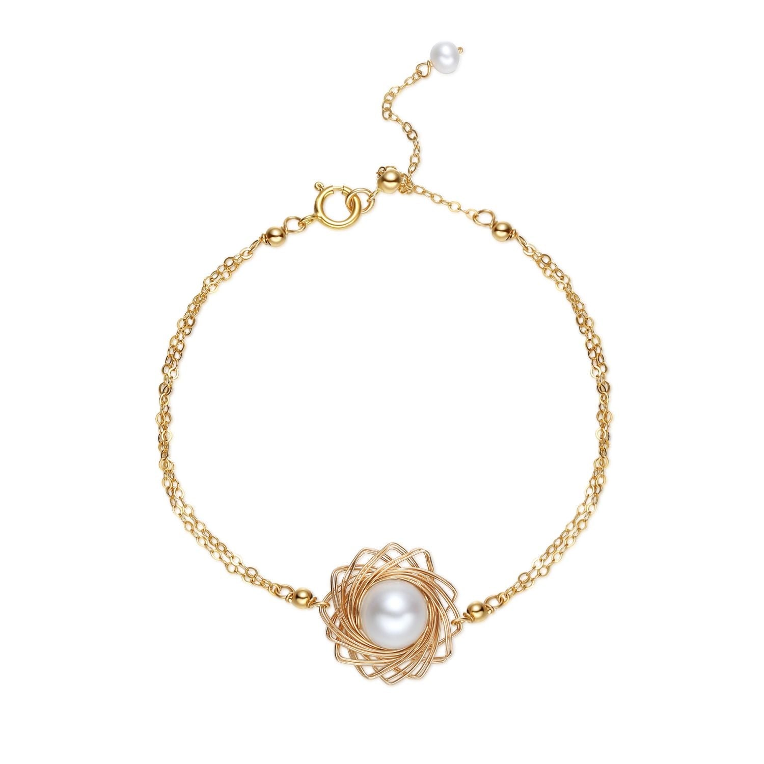 Classic Filigree Series Pearl Starburst Bracelet - CKJD2021118