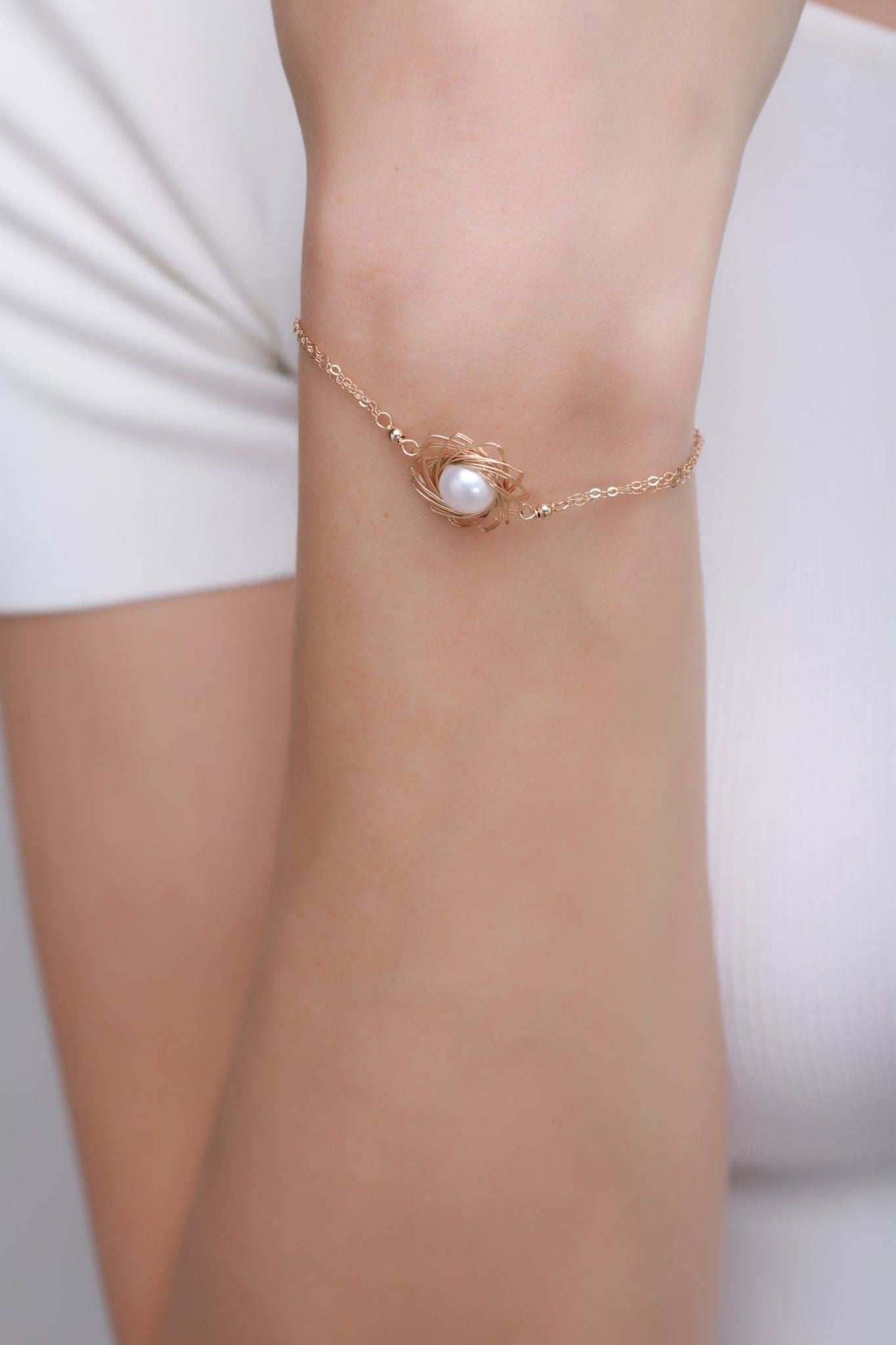 Classic Filigree Series Pearl Starburst Bracelet - CKJD2021118