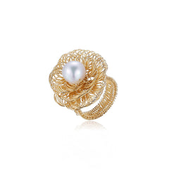 Classic Filigree Series Prosperous Blossom Open Ring - CKJD2022221