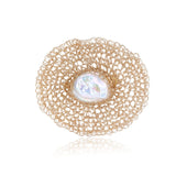 Classic Filigree Series Ancient Weave Pearl Brooch - CKJD2022253