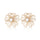 Classic Filigree Series Double Flower Pearl Earrings - CKJD2023006