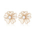 Classic Filigree Series Double Flower Pearl Earrings - CKJD2023006