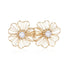 Classic Filigree Series Double Flower Pearl Brooch - CKJD2023008