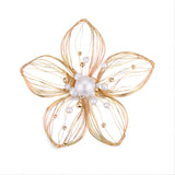 Classic Filigree Series Baroque Pearl Lily Petal Brooch - CKJD2024013