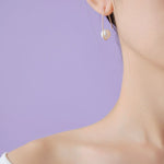 Geometric Series Pearl Drop Earrings - CKJH2021180