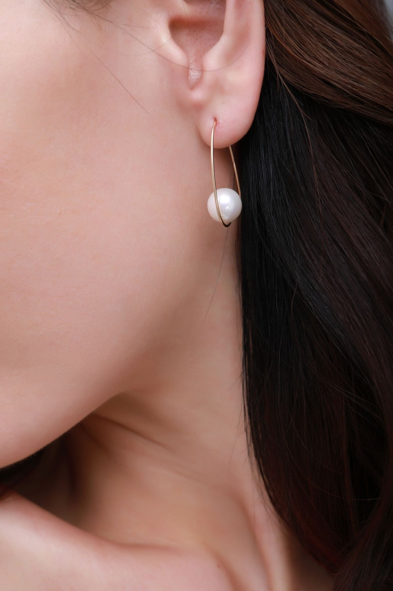 Geometric Series Pearl Drop Earrings - CKJH2021180