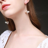 Falling Petals Series Petal Baroque Pearl Earrings - CKLY2020050