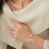 Falling Petals Series Wisteria Baroque Pearl Bracelet - CKLY2023059