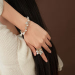 Falling Petals Series Wisteria Baroque Pearl Bracelet - CKLY2023059