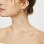 Flowing Bead Series Long Threaded Droplet Earrings - CKLZ2021186