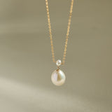 COCOKIM Embellished Series Plump Droplet Necklace - CKYLK2024003