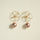 Purple Fairy Series Five - leaf Flower Pearl Drop Earrings - CKZJL2022241