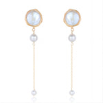 Classic Filigree Series Bead Long Stud Earrings - COCOKIM