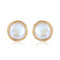 Classic Filigree Series Circular Winding Ear Clip Pearl Ear Studs - COCOKIM