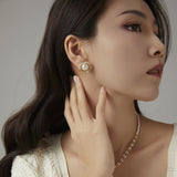 Classic Filigree Series Edge Stud Earrings Large - COCOKIM