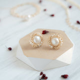 Classic Filigree Series Edge Stud Earrings Large - COCOKIM