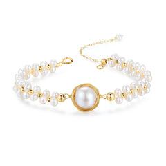 Classic Filigree Series Stargazer Pearl Bracelet - COCOKIM