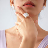 Classic Filigree Series Twisted Sugar Cube Ring - COCOKIM