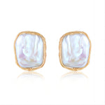 Classic Filigree Series Twisted Wire Cube Stud Earrings Ear clip - COCOKIM