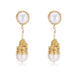 COCKIM Classic Filigree Series Waterdrop Large Bead Earrings - COCOKIM