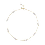 Embellished Series Double Bead Choker Necklace - COCOKIM