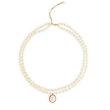 Embellished Series Double - Layer Pearl Necklace - COCOKIM