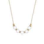 Embellished Series Five - Pearl Linked Hearts Necklace - COCOKIM