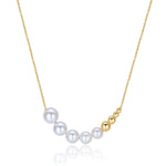 Embellished Series Gold Gradient Beaded Necklace - COCOKIM