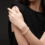 Embellished Series Interlocking Gold Bead Bracelet - COCOKIM