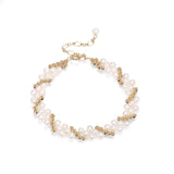 Embellished Series Interlocking Gold Bead Bracelet - COCOKIM