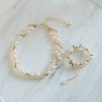 Embellished Series Interlocking Gold Bead Bracelet - COCOKIM