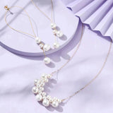 Embellished Series Pearl Cloud Necklace - COCOKIM