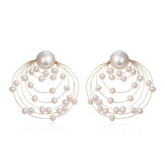 Embellished Series Planetary Orbit Studs Earrings Ear Clips - COCOKIM