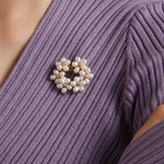 Falling Petals Series Narcissus Pearl Brooch - COCOKIM