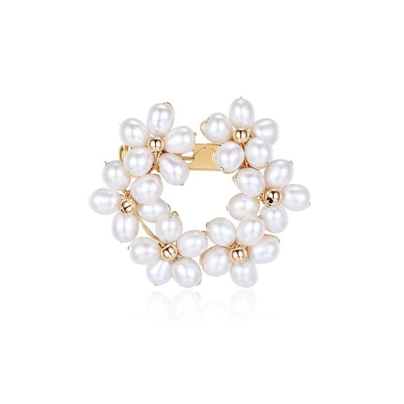 Falling Petals Series Narcissus Pearl Brooch - COCOKIM