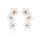 Falling Petals Series Narcissus Pearl Stud Earrings - COCOKIM