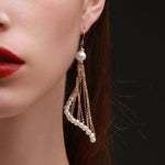 Flowing Beads Series Rotating Tassel Drop Earrings - COCOKIM