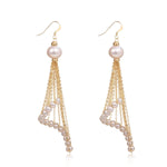 Flowing Beads Series Rotating Tassel Drop Earrings - COCOKIM